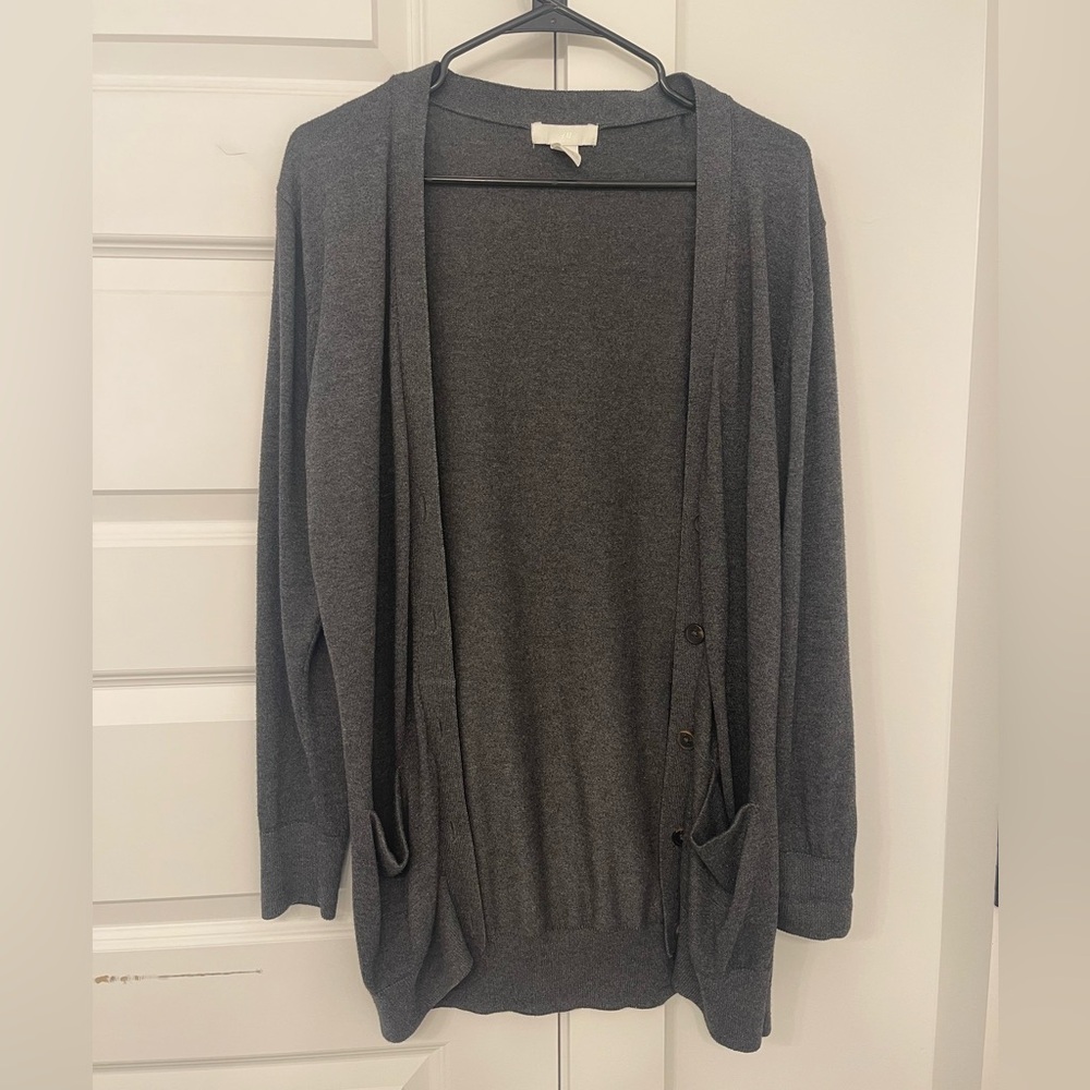 H&M Charcoal Long Cardigan (excellent used condition)